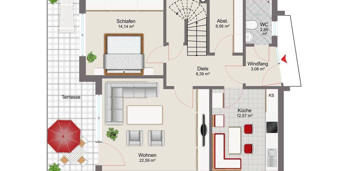 Doppelhaushälfte Wilhelmshaven Coldewei-Himmelreich - 5 Zimmer, 118 m&sup2;, 220.000&euro; | Angebot:26595310