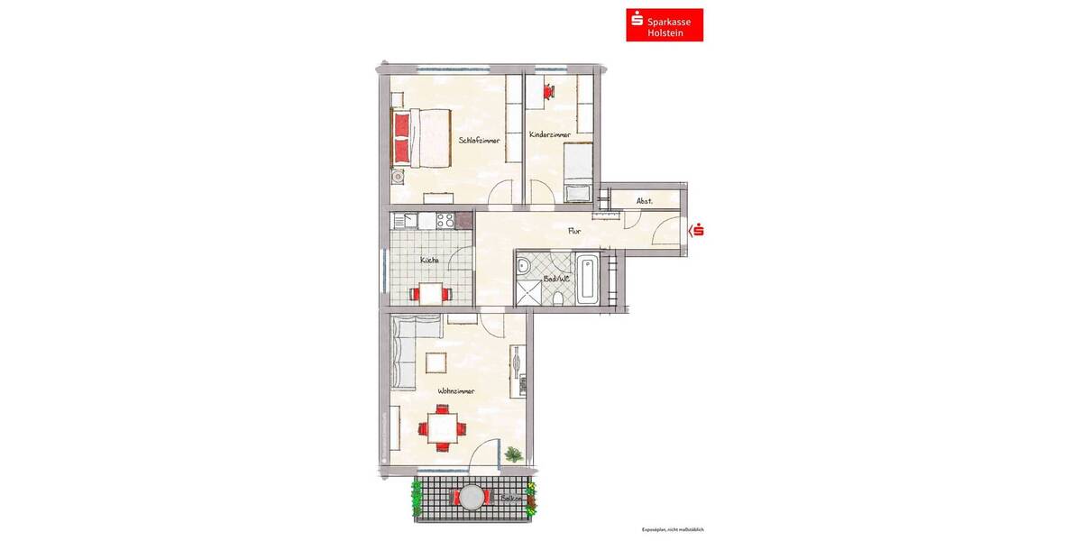 Etagenwohnung Lauenburg - 3 Zimmer, 79 m&sup2;, 185.000&euro; | Angebot:26684148