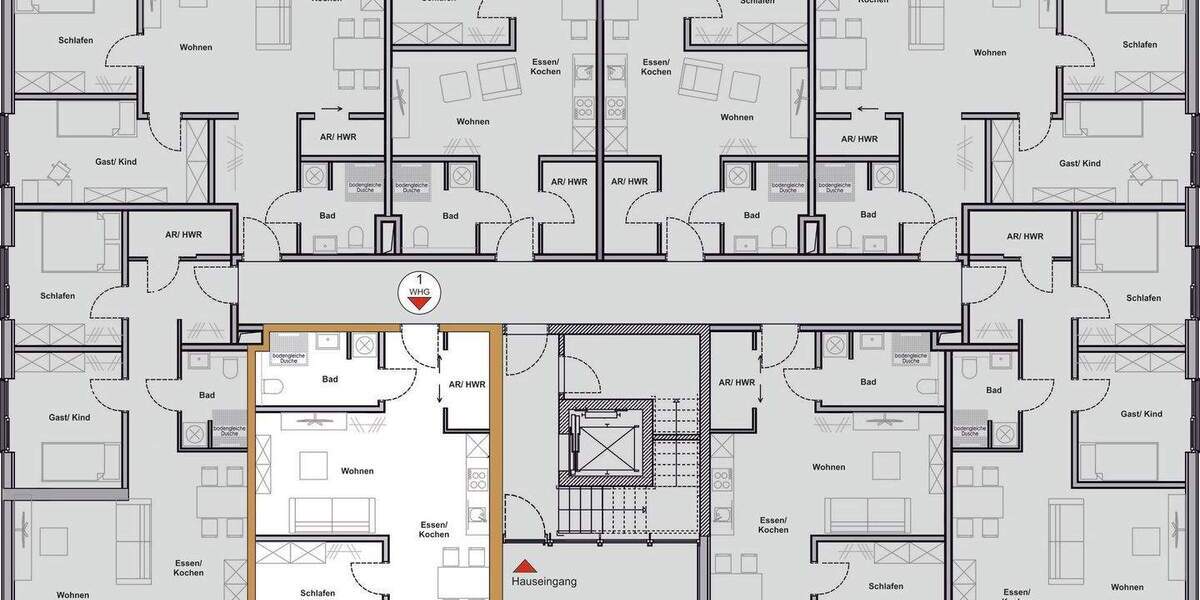 Etagenwohnung Nideggen - 2 Zimmer, 50 m&sup2;, 199.000&euro; | Angebot:23954367