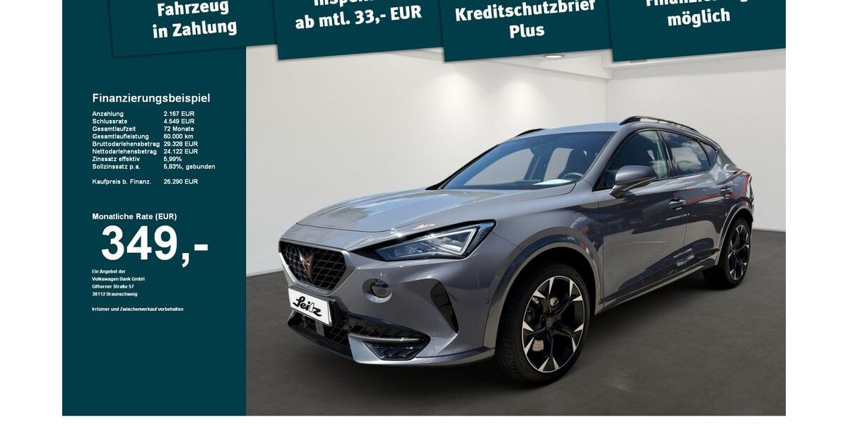 Cupra Formentor 25.665 km 26.190 &euro; Kaufbeuren 87600