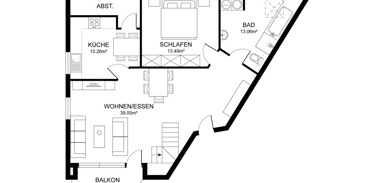 Roetgen – Stilvolles Wohnen mit zusätzlicher Bürofläche - Maisonettenwohnung Roetgen | Angebot:27289148