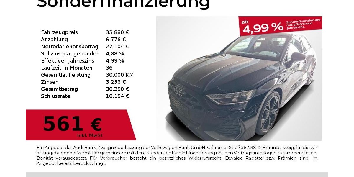 Audi A3 12.295 km 33.880 &euro; Nürnberg 90441