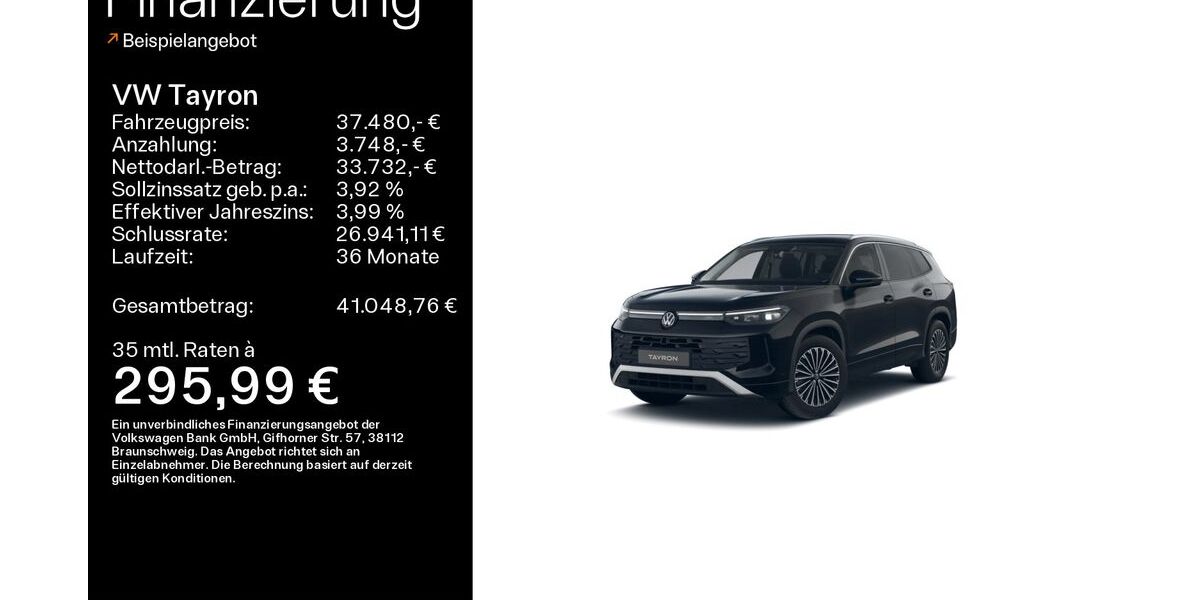 VW Tayron 9.757 km 37.480 &euro; Coburg 96450