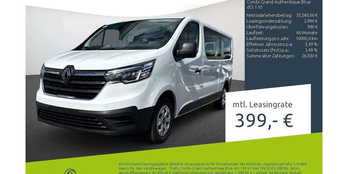 Renault Trafic 1.500 km 34.660 &euro; Münster 48163