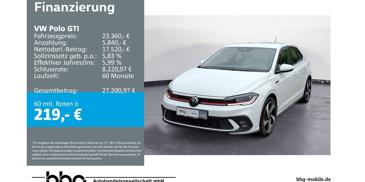 VW Polo 28.625 km 23.360 &euro; Freiburg 79115