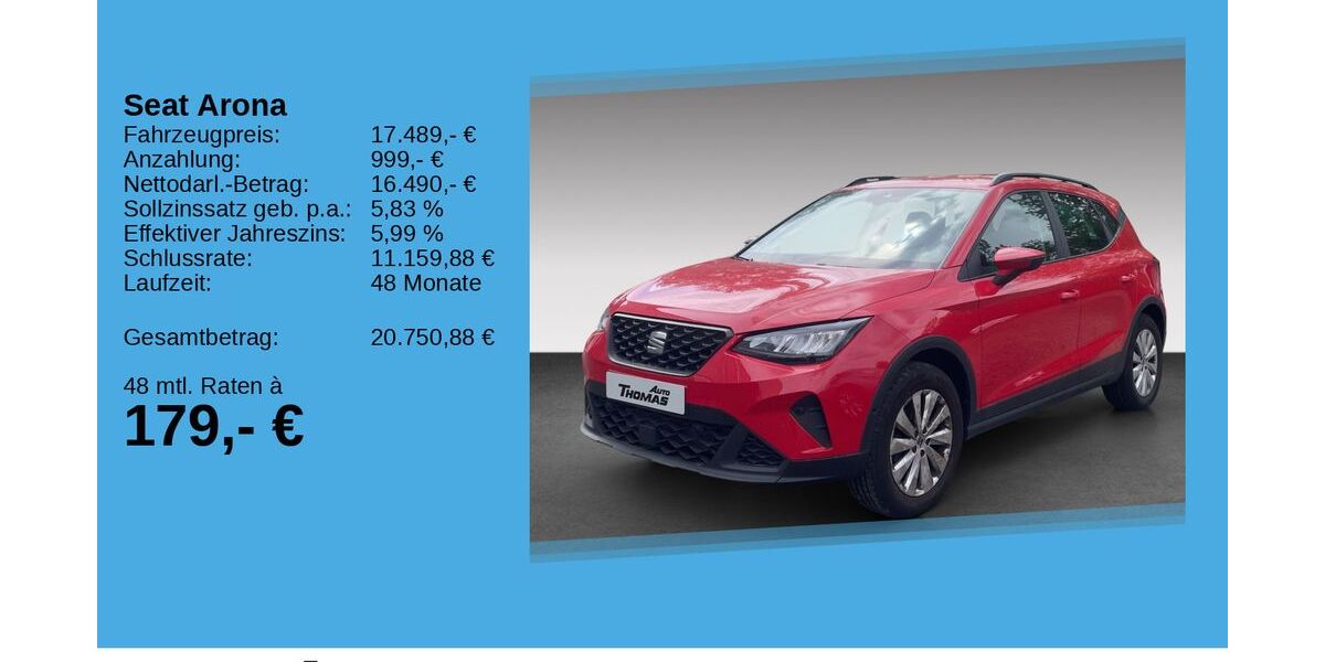 Seat Arona 60.127 km 17.489 &euro; Bonn 53227