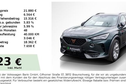 Cupra Formentor 35.750 km 21.880 &euro; Nürnberg 90431