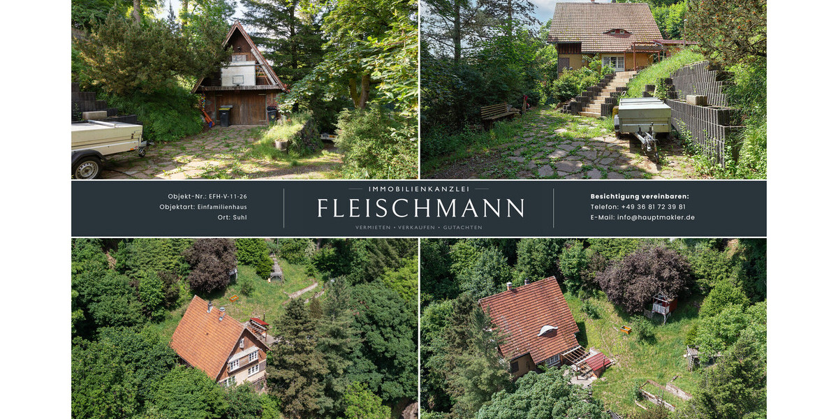 „Seltene Gelegenheit am Domberg – 1.700 m² Grundstück mit Wohnhaus und Entwicklungspotenzial“ - Einfamilienhaus Suhl | Angebot:26932725