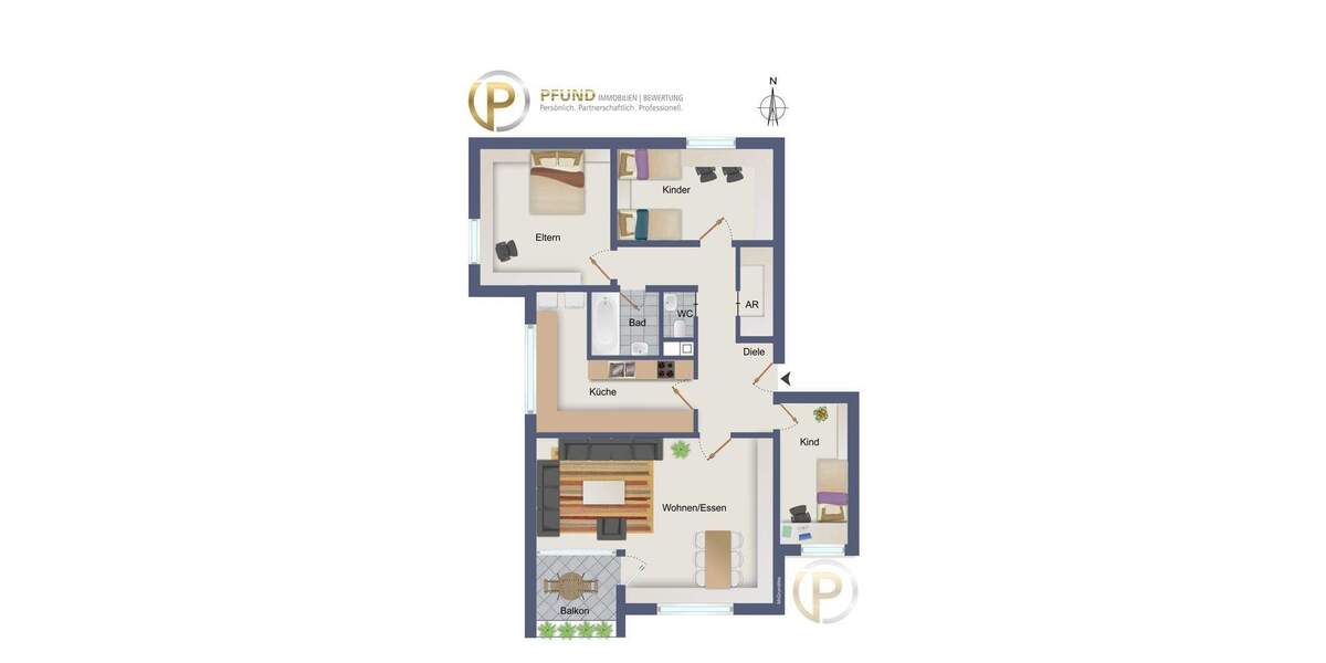 Etagenwohnung Esslingen am Neckar Oberesslingen - 4 Zimmer, 103 m&sup2;, 325.000&euro; | Angebot:25275772