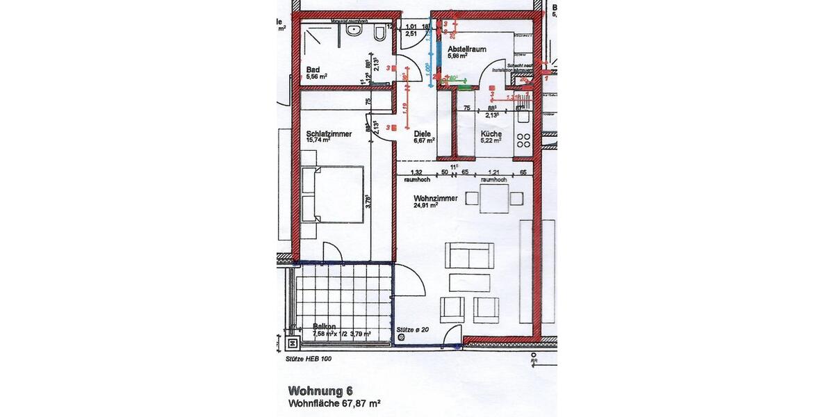 Etagenwohnung Aurich - 2 Zimmer, 68 m&sup2;, 249.000&euro; | Angebot:25960340