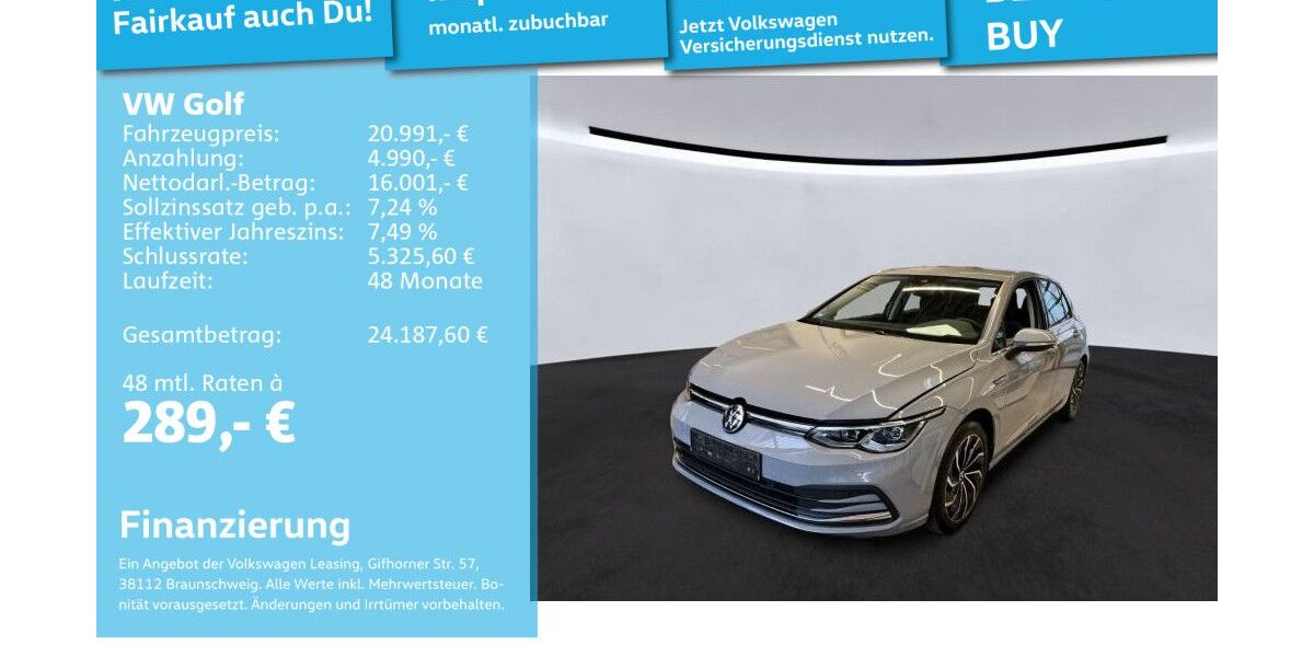 VW Golf 30.648 km 20.781 &euro; Mannheim 68309