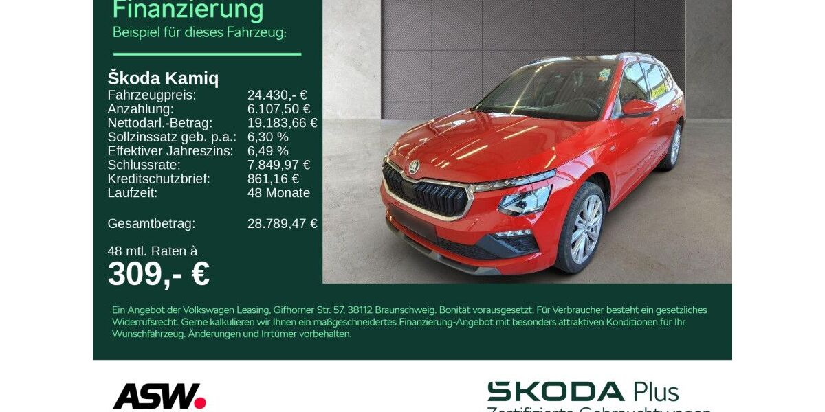 Skoda Kamiq 29.999 km 24.430 &euro; Bad Rappenau 74906