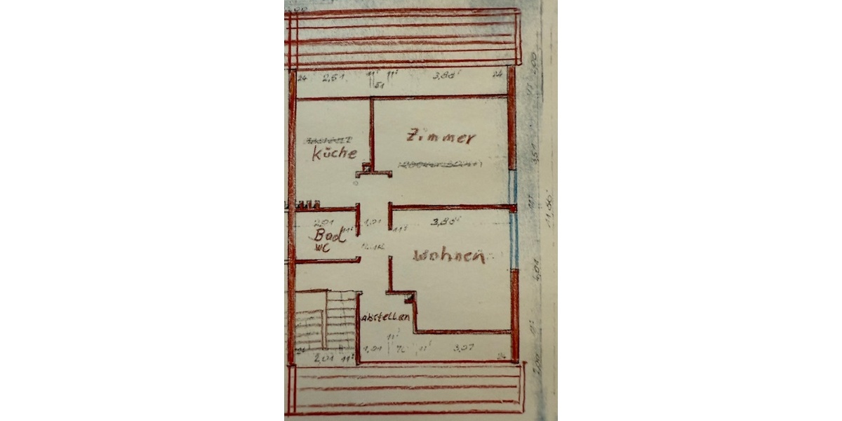 2 Zimmer-Dachstudio-Wohnung in 3 Familienhaus! - Dachgeschoßwohnung Kreuzwertheim | Angebot:19228465