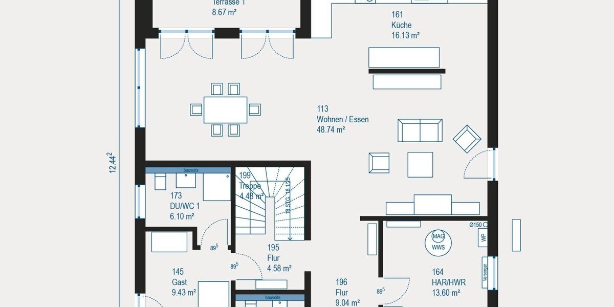 Exklusive Villa als individuelles Bauvorhaben - maßgeschneidertes Wohnkonzept - Villa Roding | Angebot:27302433
