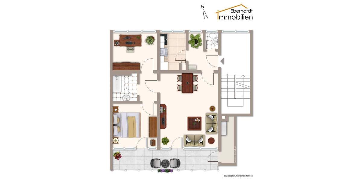 Lichtdurchflutet mit Platz zum Wohlfühlen - schöne 3-Zimmer-Wohnung mit großem Balkon 3 zimmer
