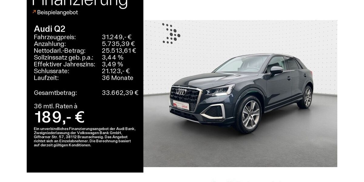 Audi Q2 8.000 km 30.999 &euro; Linsengericht 63589