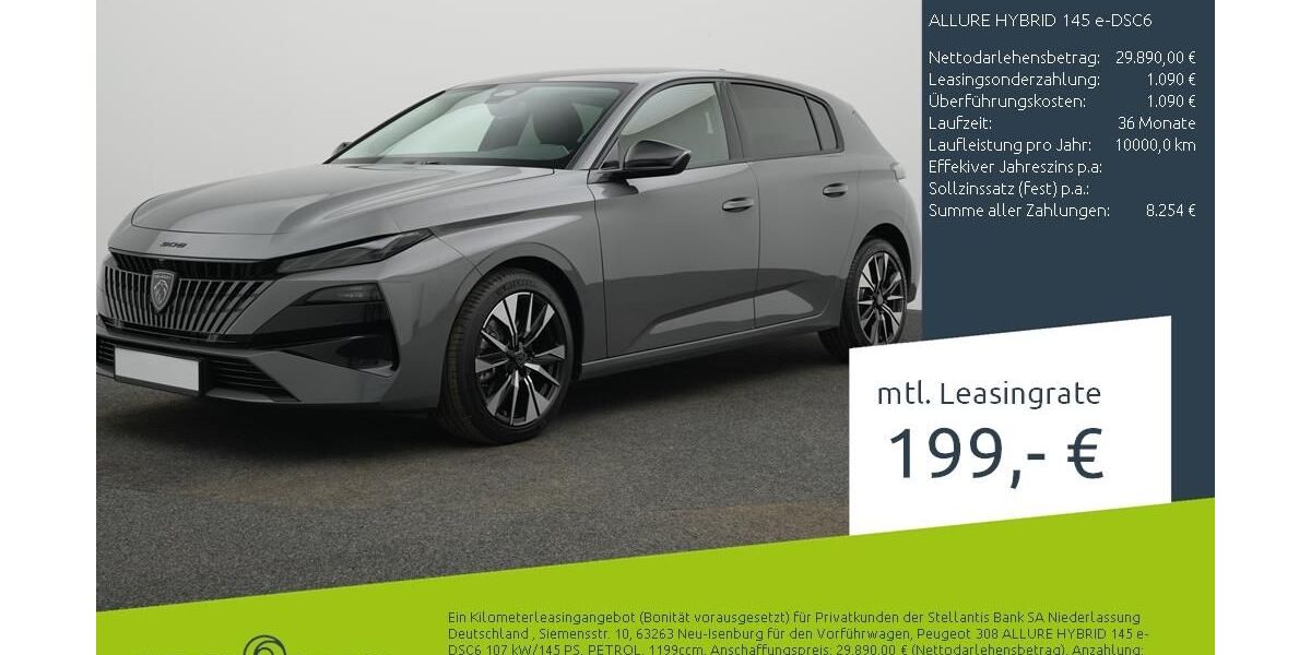 Peugeot 308 1.500 km 29.890 &euro; Borken 46325