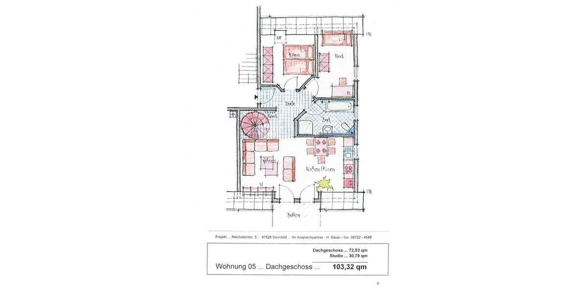Wohnung zum Mieten in Sennfeld 1.220 € 103 m² 4 zimmer