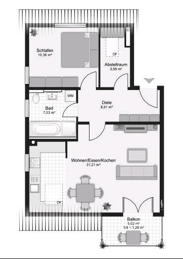 Maisonettenwohnung Kissing - 3 Zimmer, 80 m&sup2;, 365.000&euro; | Angebot:25252779