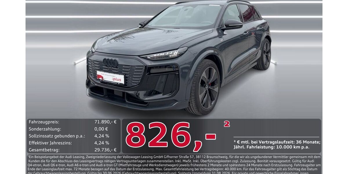 Audi Q6 e-tron 12.660 km 71.890 &euro; Ingolstadt 85057