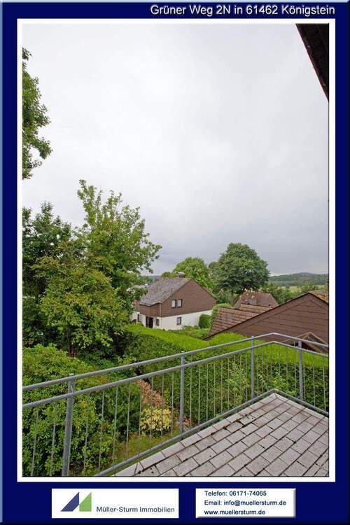 KÖNIGSTEINTS.: Großzügige und individuelle 4-ZW mit Balkon und Blick ins Grüne