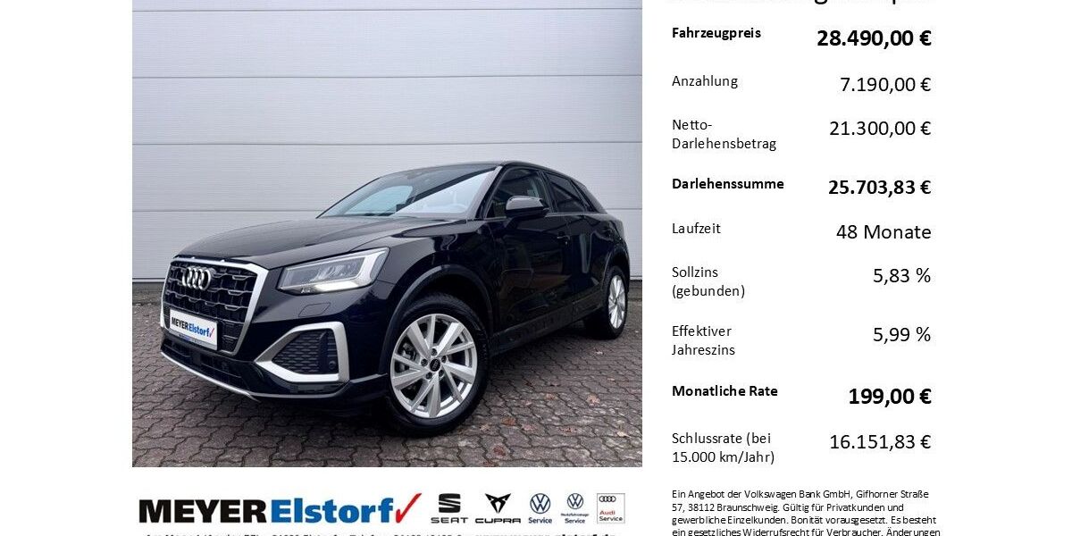 Audi Q2 15.900 km 28.490 &euro; Neu Wulmstorf 21629