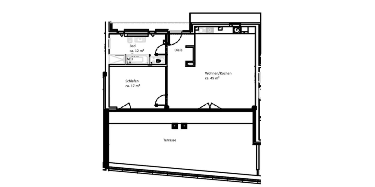 Einfamilienhaus Leipzig - 2 Zimmer, 110 m&sup2;, 1.505&euro; | Angebot:25403941