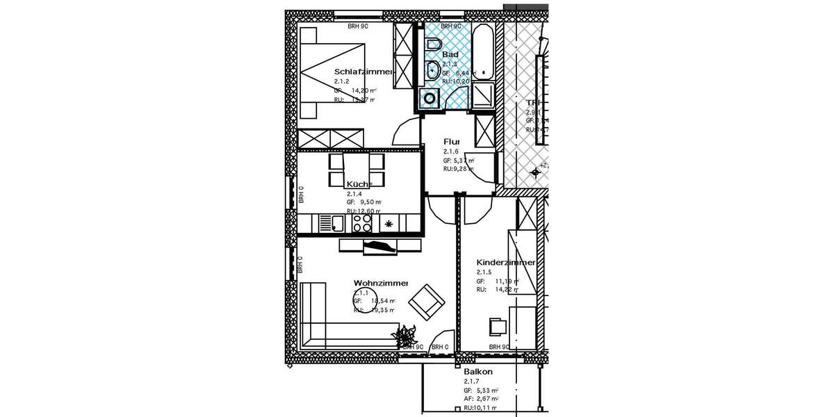 charmante 3-Raum Wohnung mit Südbalkon 3 zimmer