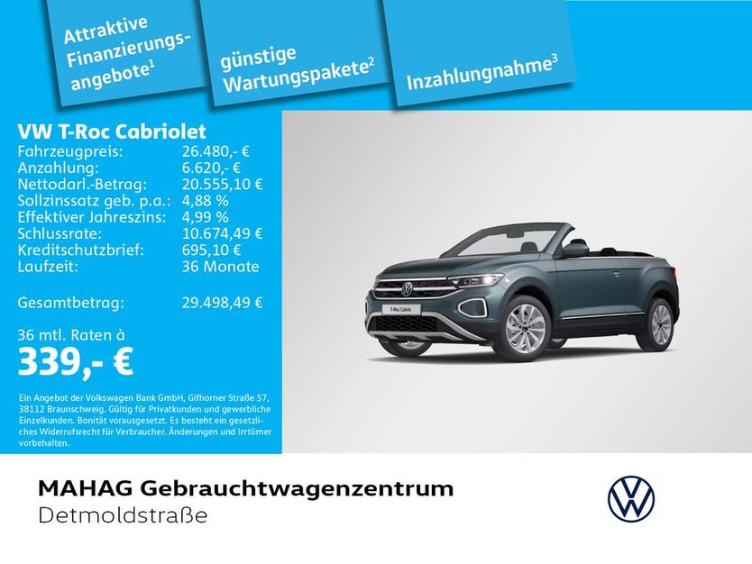 VW T-Roc 42.710 km 26.480 € München 80935