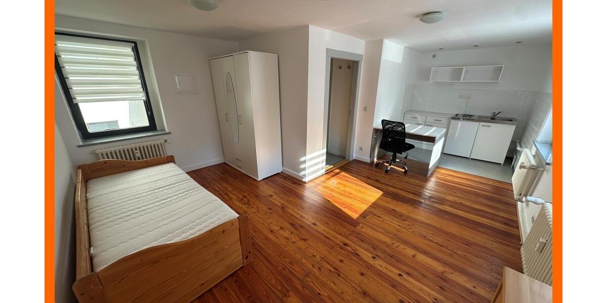 Möblierte 1-Raum Atelierwohnung mit Echtholzboden im ruhigen Hinterhaus - Appartement Gera Pforten | Angebot:26232900