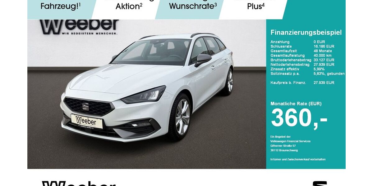 Seat Leon 22.331 km 27.939 &euro; Weil der Stadt 71263