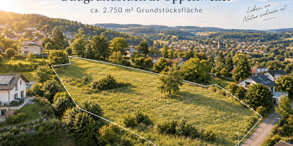 Großzügiges Grundstück mit ca. 2.750 m² in Oppenweiler – davon ca. 1.500 m² Bauland - Grundstück Oppenweiler | Angebot:27460327