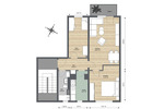 Etagenwohnung Riesa Neuweida - 3 Zimmer, 58 m&sup2;, 390&euro; | Angebot:26375833