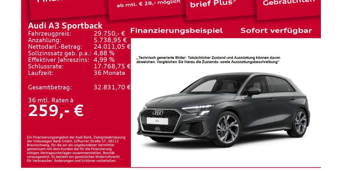 Audi A3 54.800 km 29.750 &euro; Berlin 10587