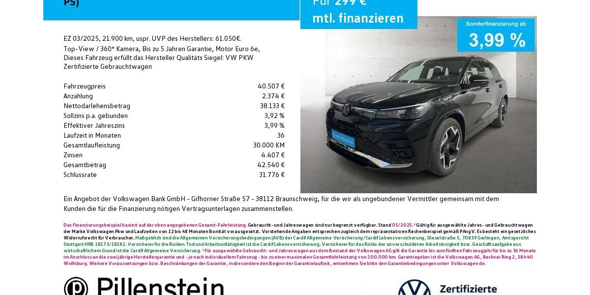 VW Tiguan 21.900 km 39.808 &euro; Neustadt/Aisch 91413