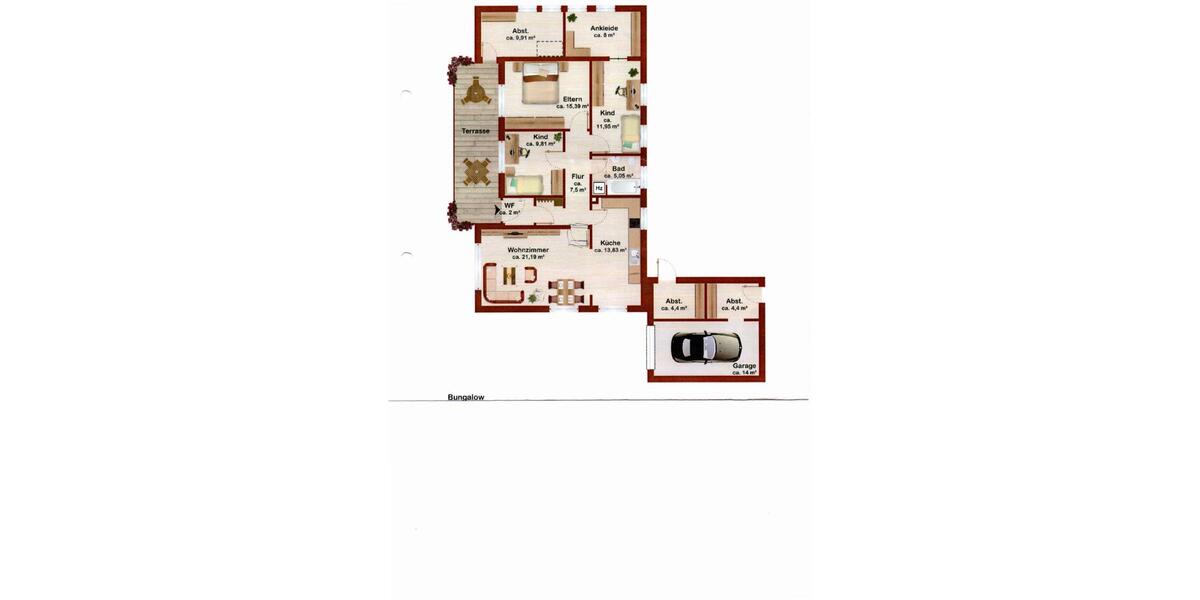 Bungalow Bad Fallingbostel - 5.5 Zimmer, 95 m&sup2;, 188.000&euro; | Angebot:26908769