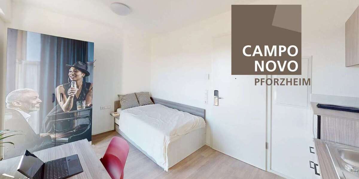 Etagenwohnung Pforzheim Nordstadt - 1 Zimmer, 18 m&sup2;, 449&euro; | Angebot:26781827