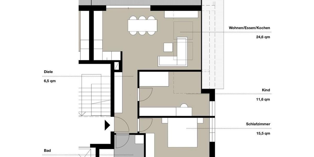 Etagenwohnung Schelklingen - 3 Zimmer, 70 m&sup2;, 299.000&euro; | Angebot:26416694