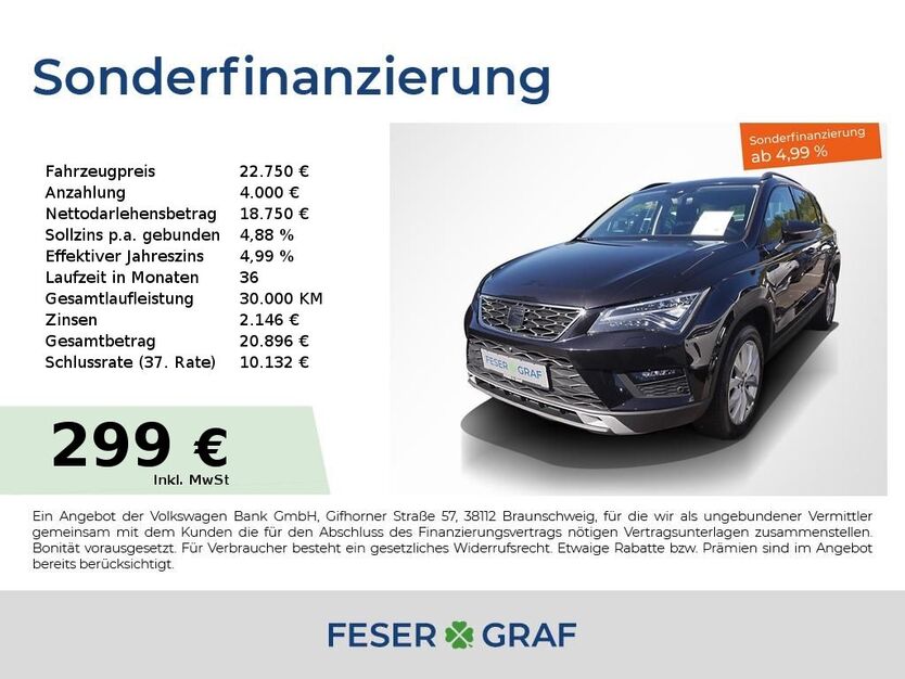 Seat Ateca 102.550 km 22.750 € Lauf an der Pegnitz 91207