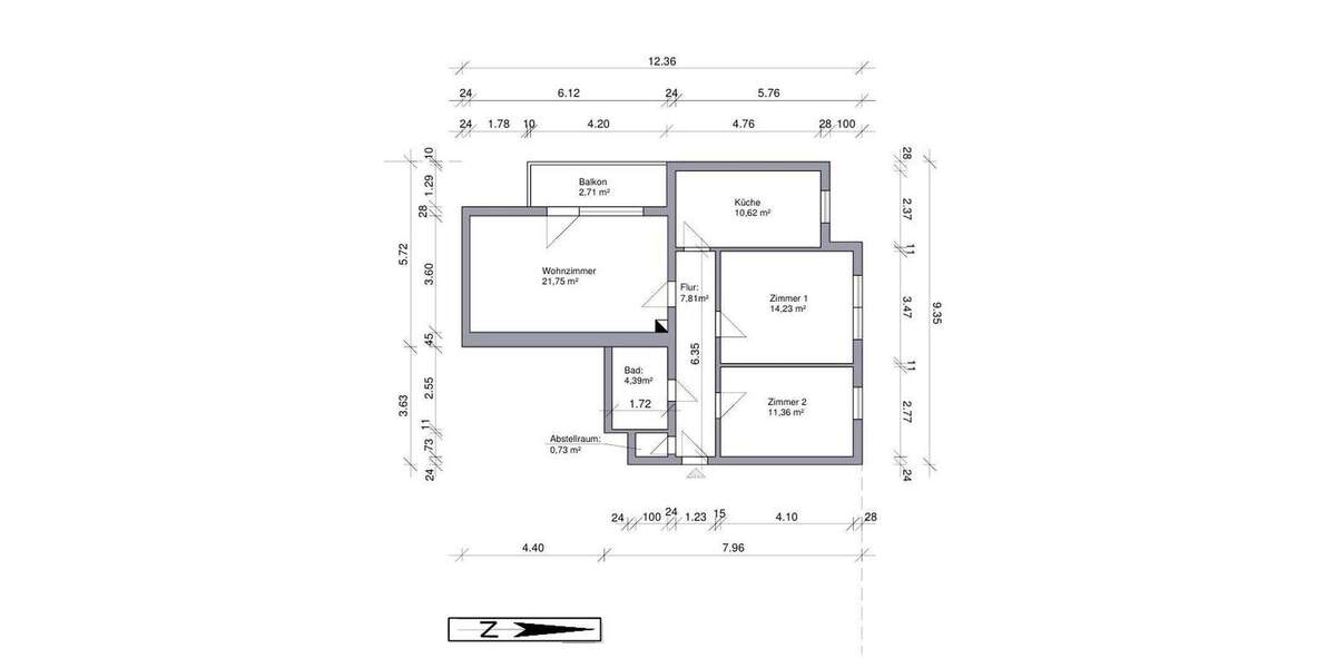 Etagenwohnung Mutterstadt - 3 Zimmer, 73 m&sup2;, 269.000&euro; | Angebot:25153552