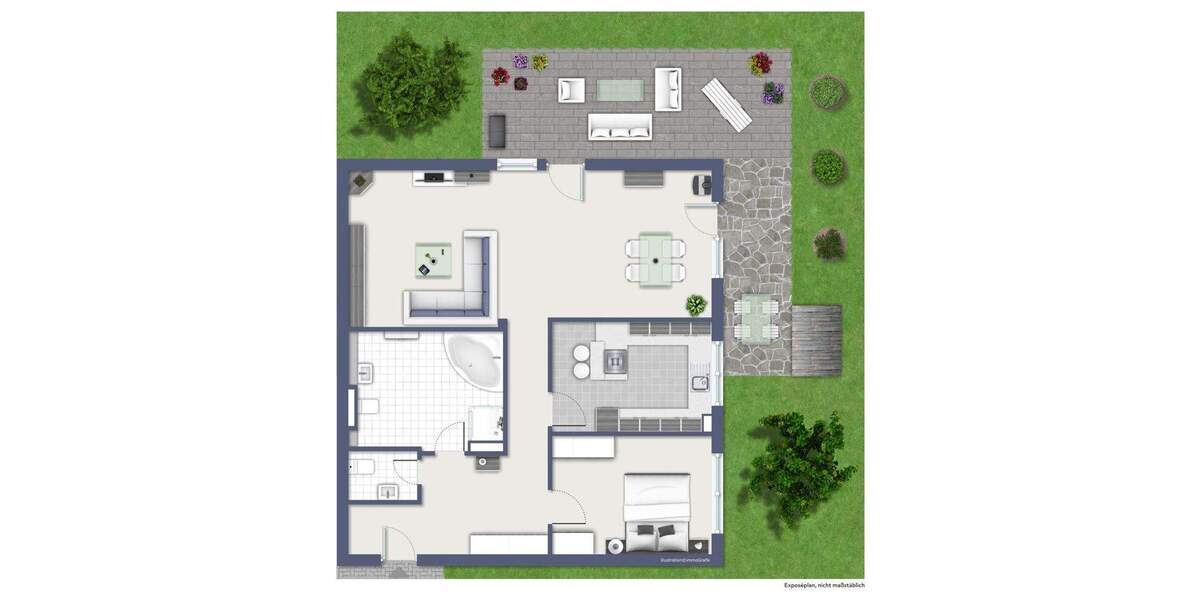 Etagenwohnung Lorsch - 2 Zimmer, 102 m&sup2;, 1.095&euro; | Angebot:24545492