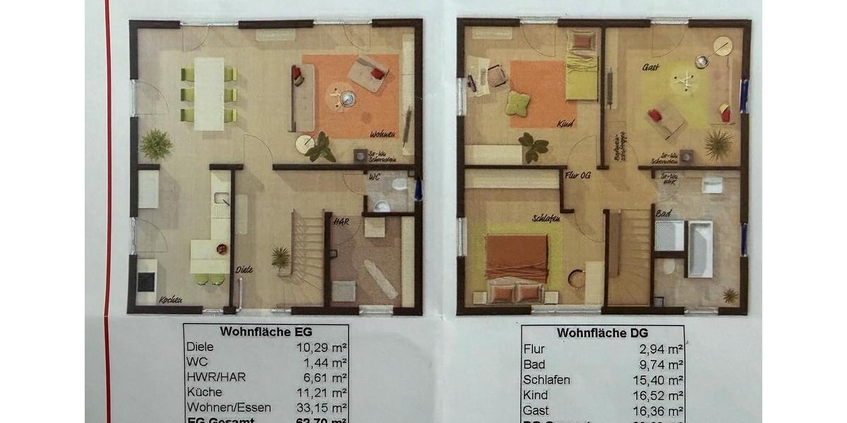Doppelhaushälfte Leiblfing - 4 Zimmer, 128 m&sup2;, 1.500&euro; | Angebot:26519936