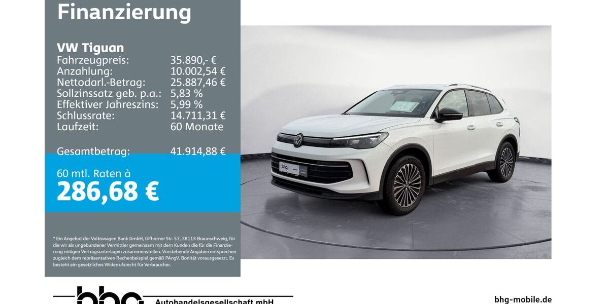 VW Tiguan 10.076 km 35.890 &euro; Mössingen 72116