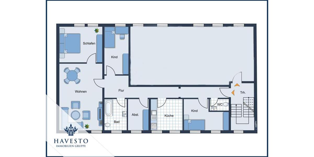 Frisch sanierte Mietwohnung in einem historischen Fachwerkhaus mit Einbauküche im Herzen von Clenze 5 zimmer