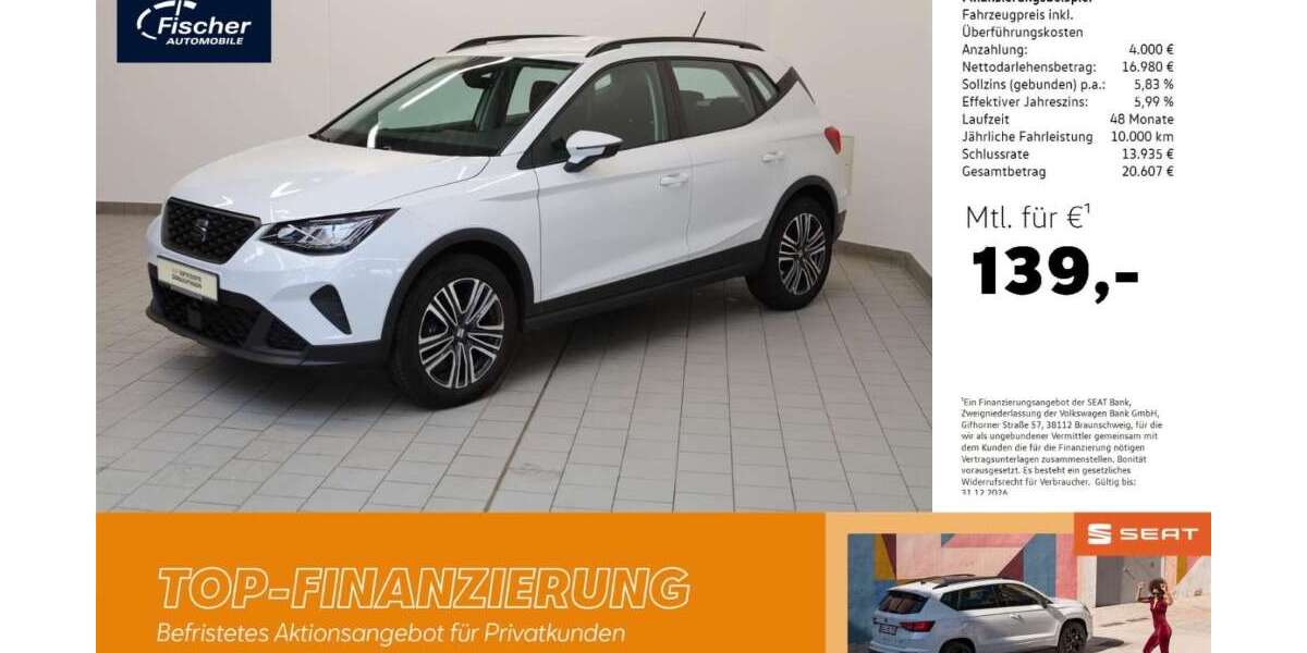 Seat Arona 10.262 km 20.980 &euro; Amberg 92224