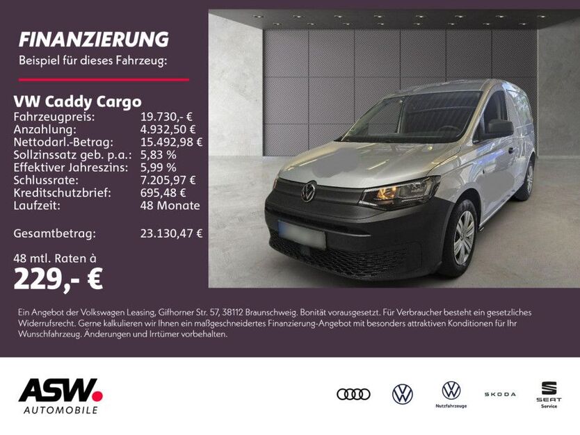 VW Caddy 9.400 km 19.730 € Neckarsulm 74172