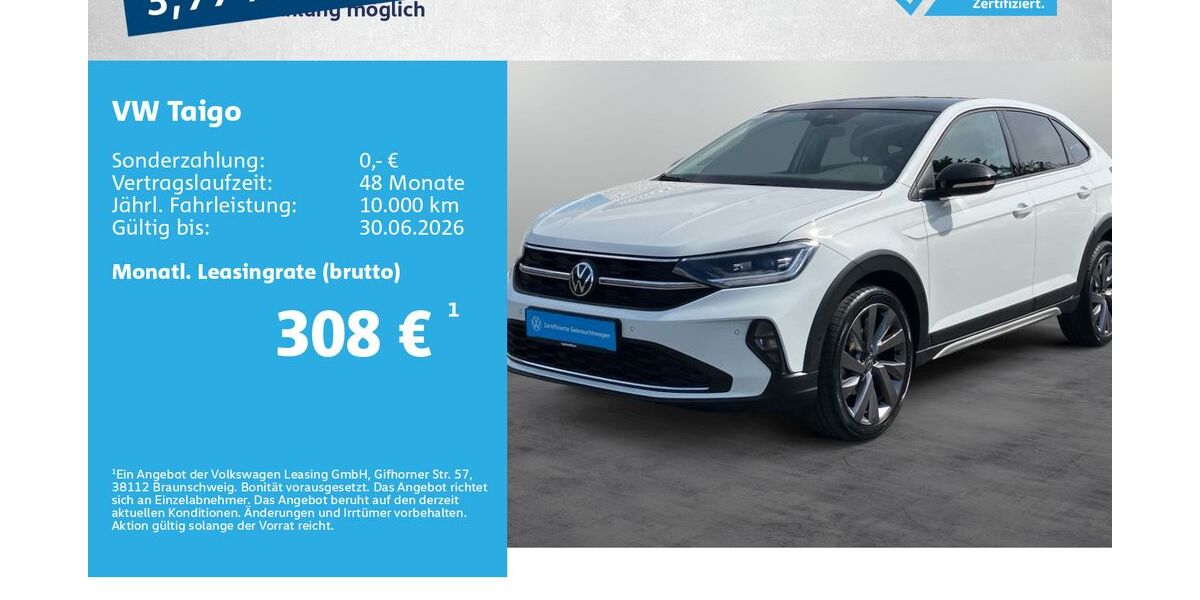 VW Taigo 36.500 km 23.980 &euro; Kitzingen 97318