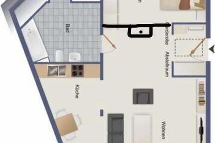 Wohnung Mannheim Niederfeld - 2 Zimmer, 50 m&sup2;, 750&euro; | Angebot:25923491