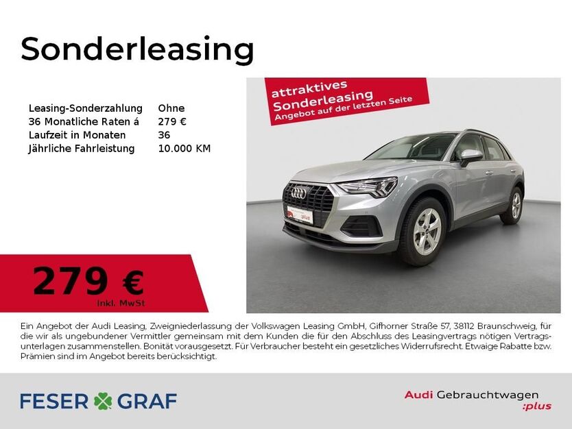 Audi Q3 19.569 km 33.980 € Fürth 90763
