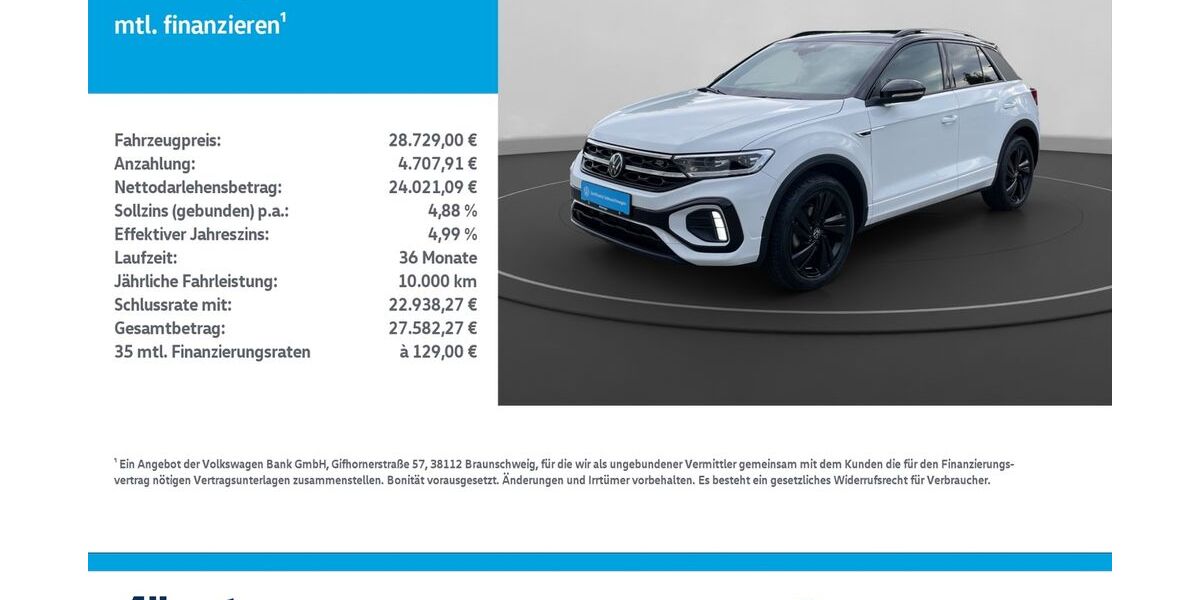 VW T-Roc 16.500 km 27.969 &euro; Mühlhausen/Thüringen 99974